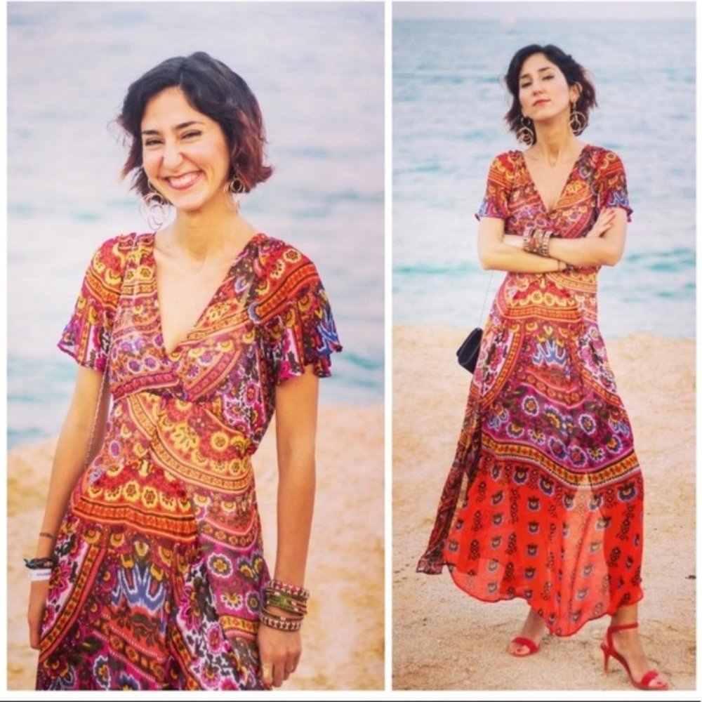 Akemi + Kin | Murol Wrapped Maxi Dress Anthro XS 2 - Picture 12 of 12